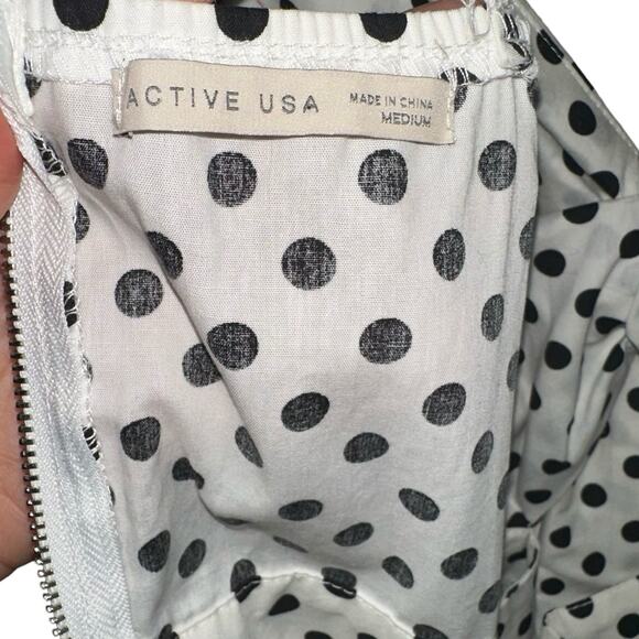 Active USA Polka Dot Strappy Shift Dress - Picture 6 of 9
